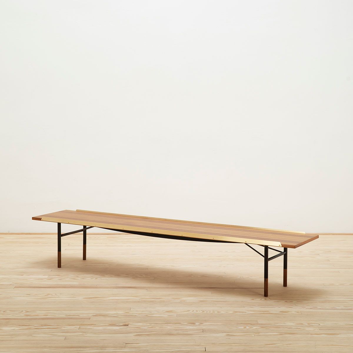 Banco Bench Brass 225 Teca - OneCollection