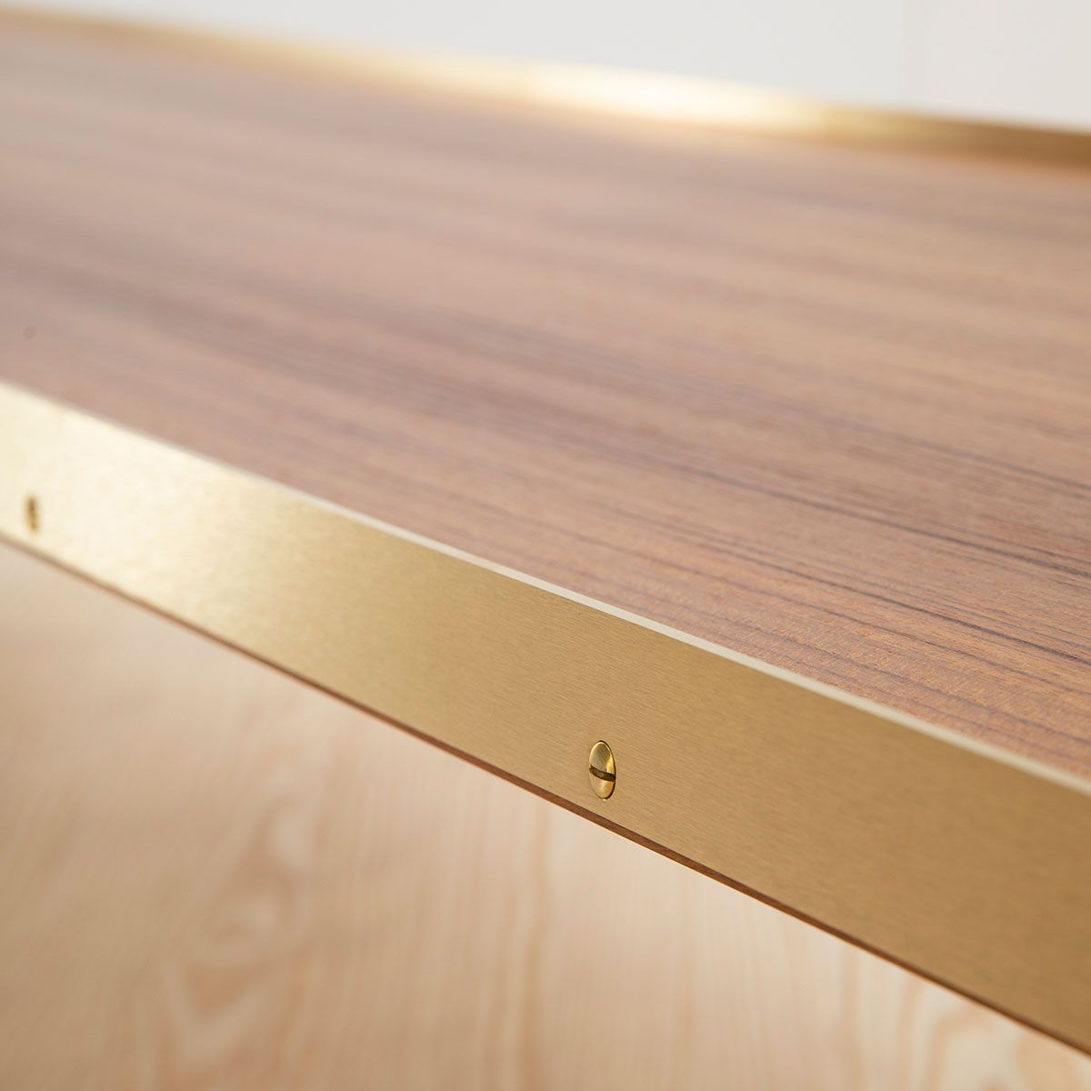 Banco Bench Brass 225 Teca - OneCollection