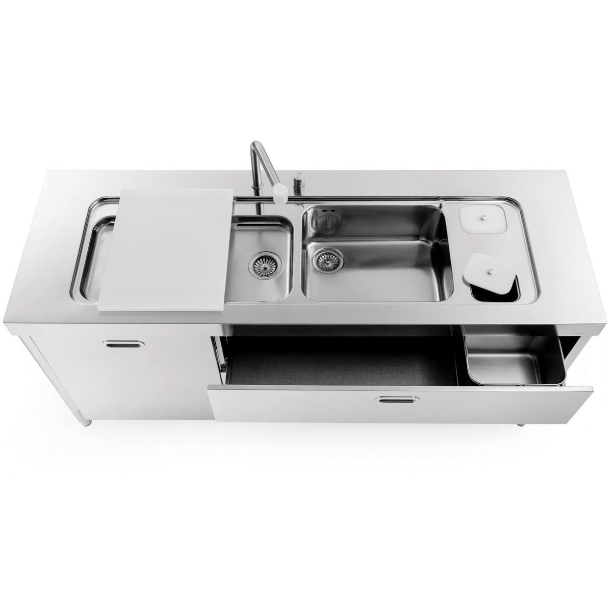 Módulo fregadero L190-L60+C120/1 - Alpes-Inox