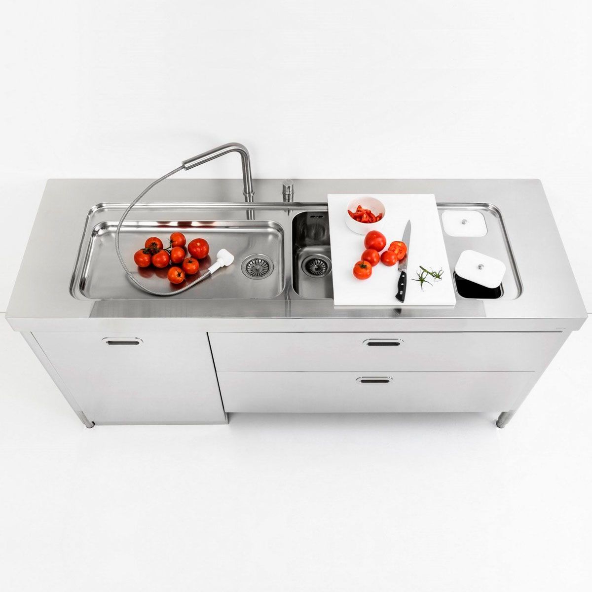 Módulo fregadero L190-L60+C120/1 - Alpes-Inox