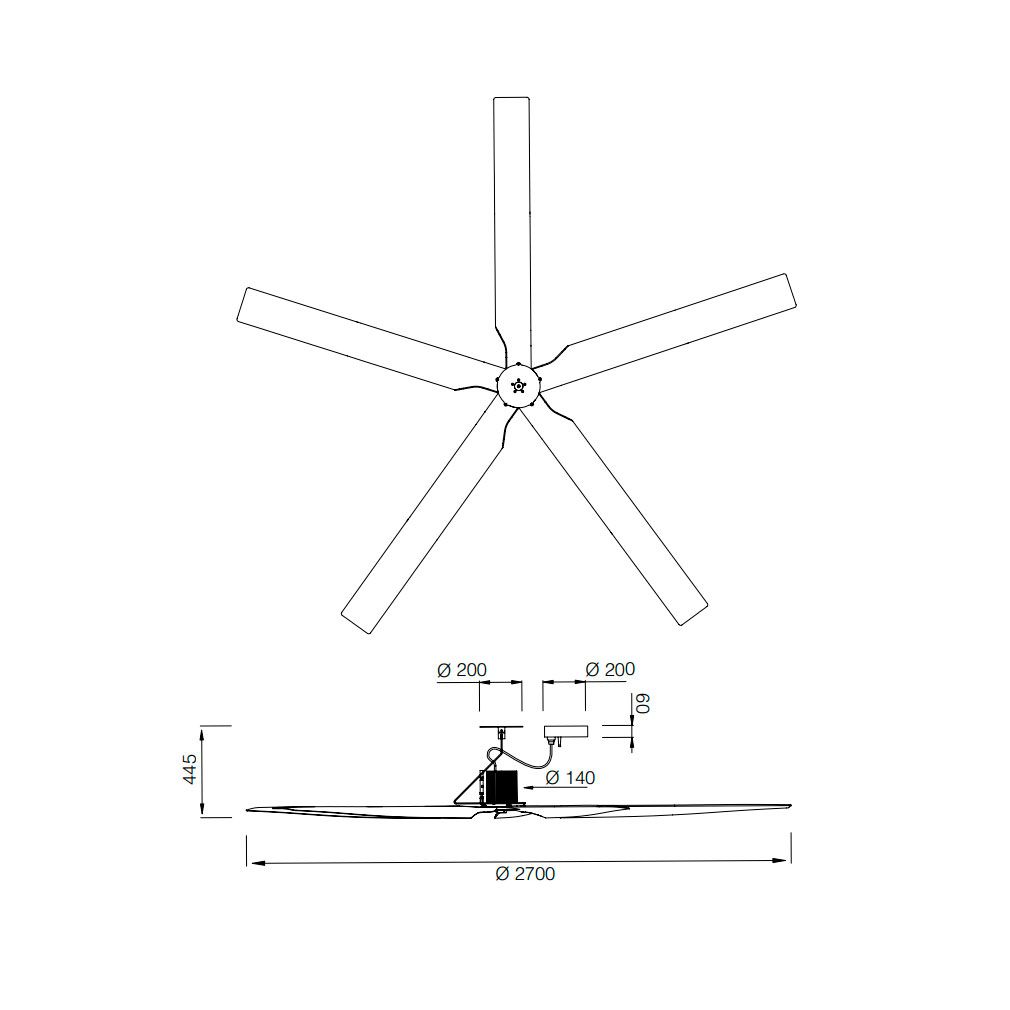 Ventilador TWO01 - Ceadesign
