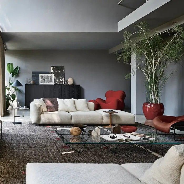 Gallery_0_274_bebitalia_small-table_Alanda-18_A-07 Mesa auxiliar Alanda '18 Vidrio transparente 180 cm - B&B Italia
