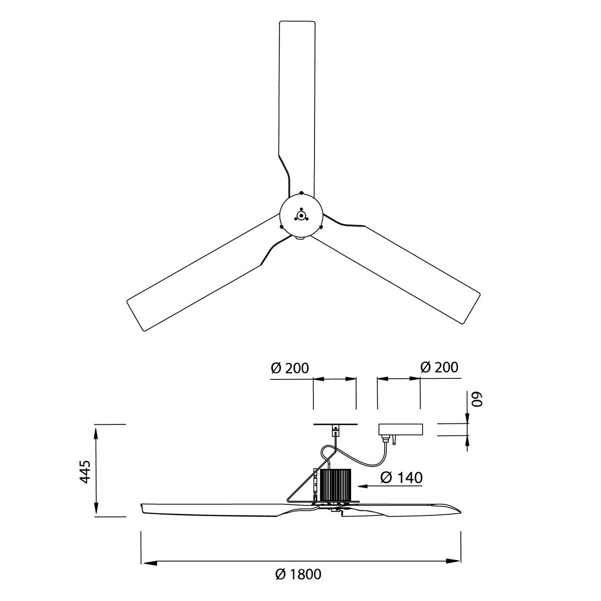 Ventilador TWO02 - Ceadesign