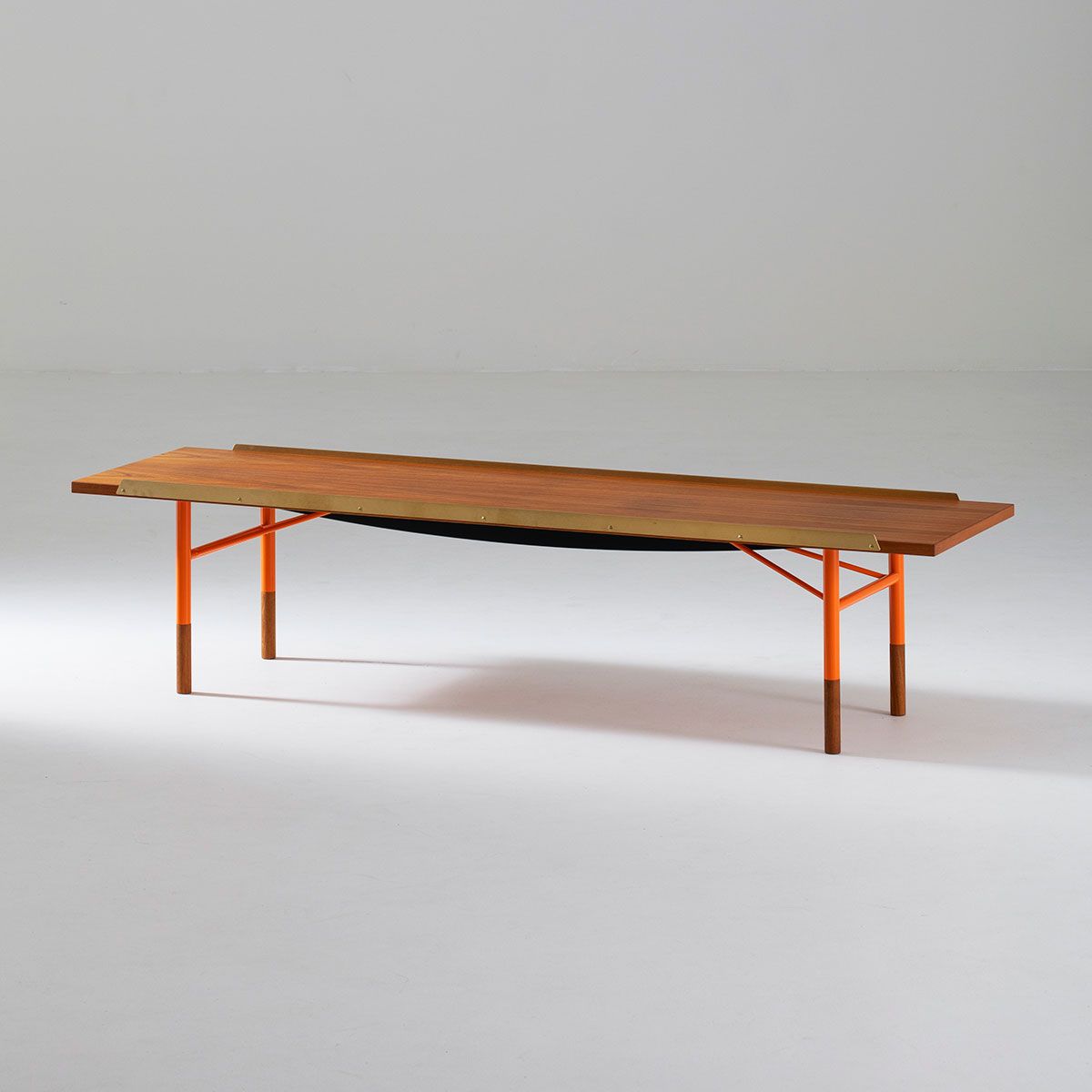 Banco Bench Brass 170 Teca - OneCollection