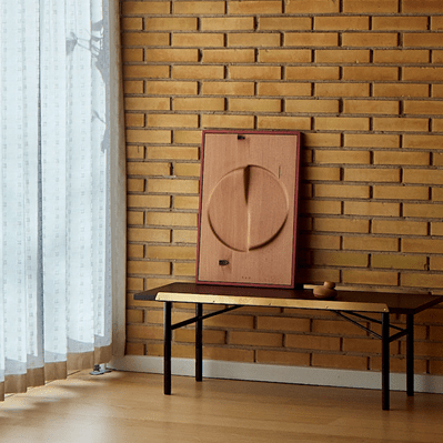 Banco Bench Brass 225 Teca - OneCollection