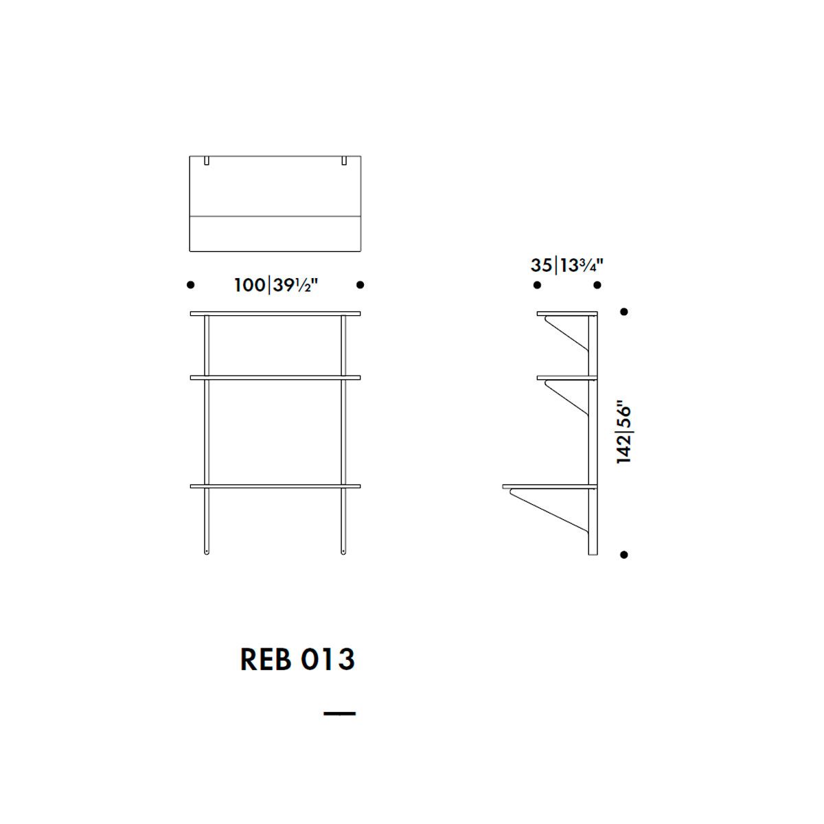 Estantería Kaari Vertical con escritorio - Artek