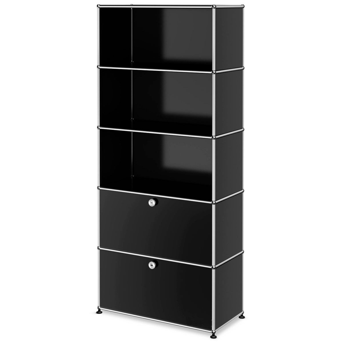 Librería Haller con cajones Negro - USM