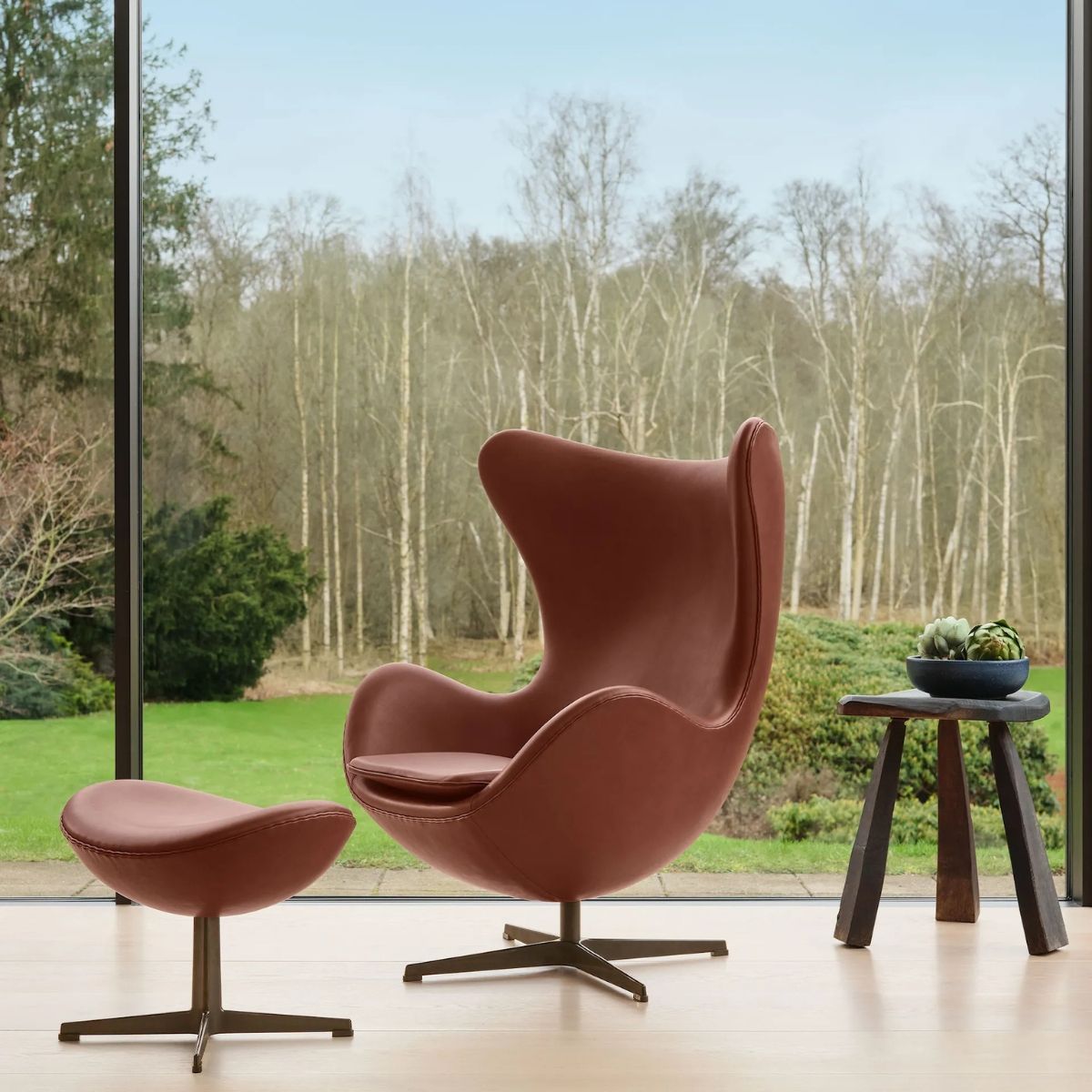 EGG Butaca Egg Indian Red - Fritz Hansen