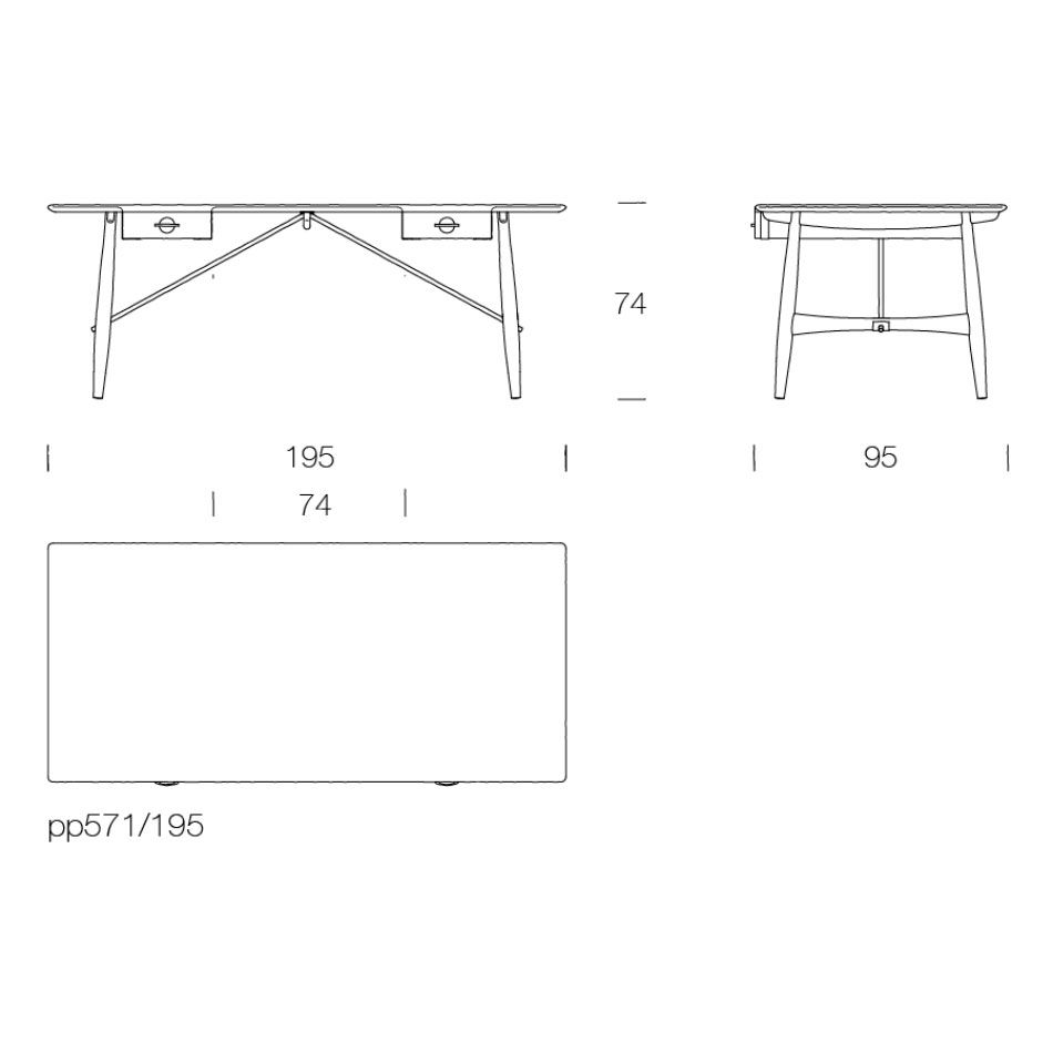 Escriotio pp571 - PP Møbler