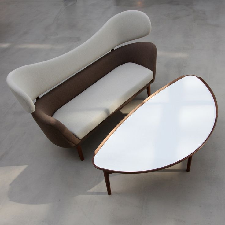 Mesa auxiliar Cocktail Nogal/Blanco - OneCollection