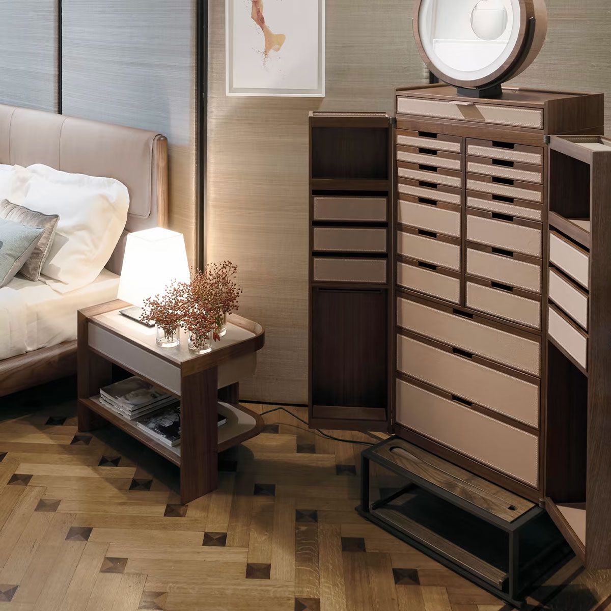 Mesita de noche Archibald - Giorgetti Mesita de noche Archibald - Giorgetti