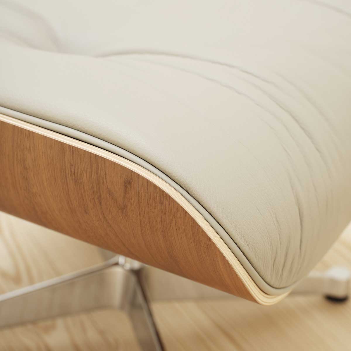 Eames Lounge Chair & Ottoman Nogal/Arena - Vitra Eames Lounge Chair & Ottoman Nogal/Arena - Vitra