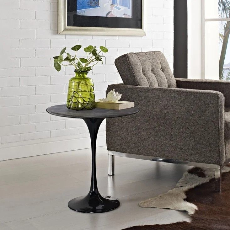 Mesa auxiliar Tulip Saarinen 51 Negro Marquina - Knoll