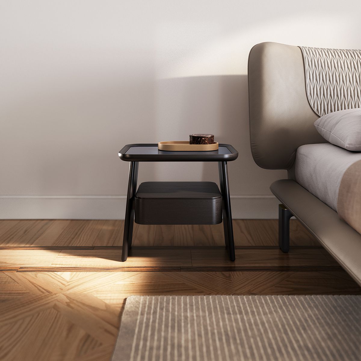 DUO bedside table_slideshow7 Mesas de noche DUO Bedsides - Ceccotti Collezioni