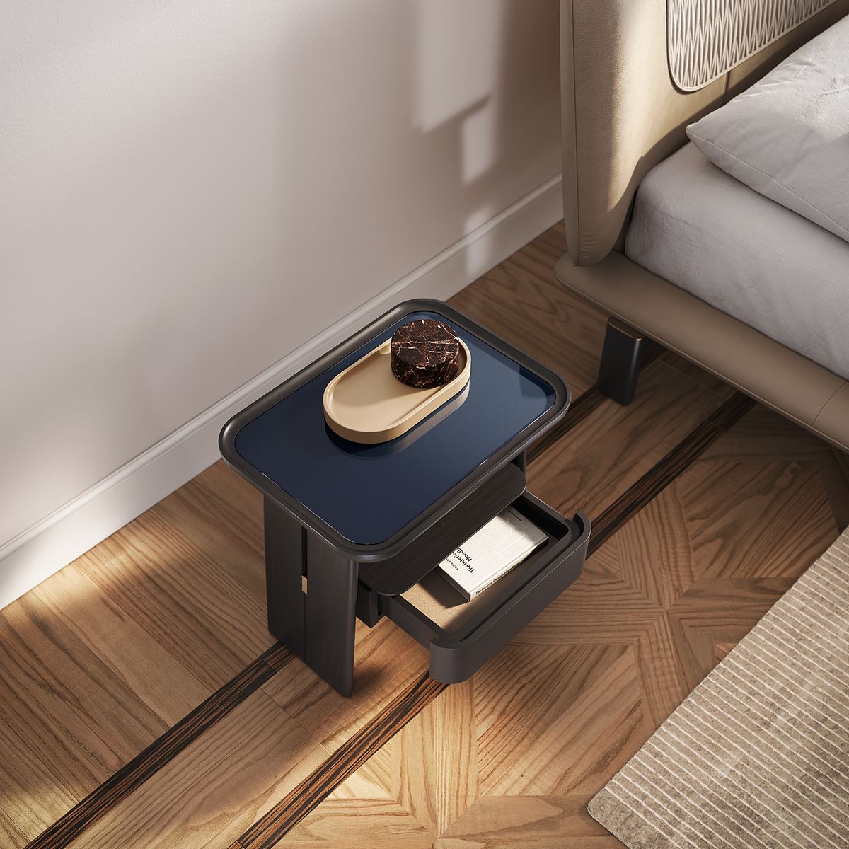 DUO bedside table_slideshow8 Mesas de noche DUO Bedsides - Ceccotti Collezioni