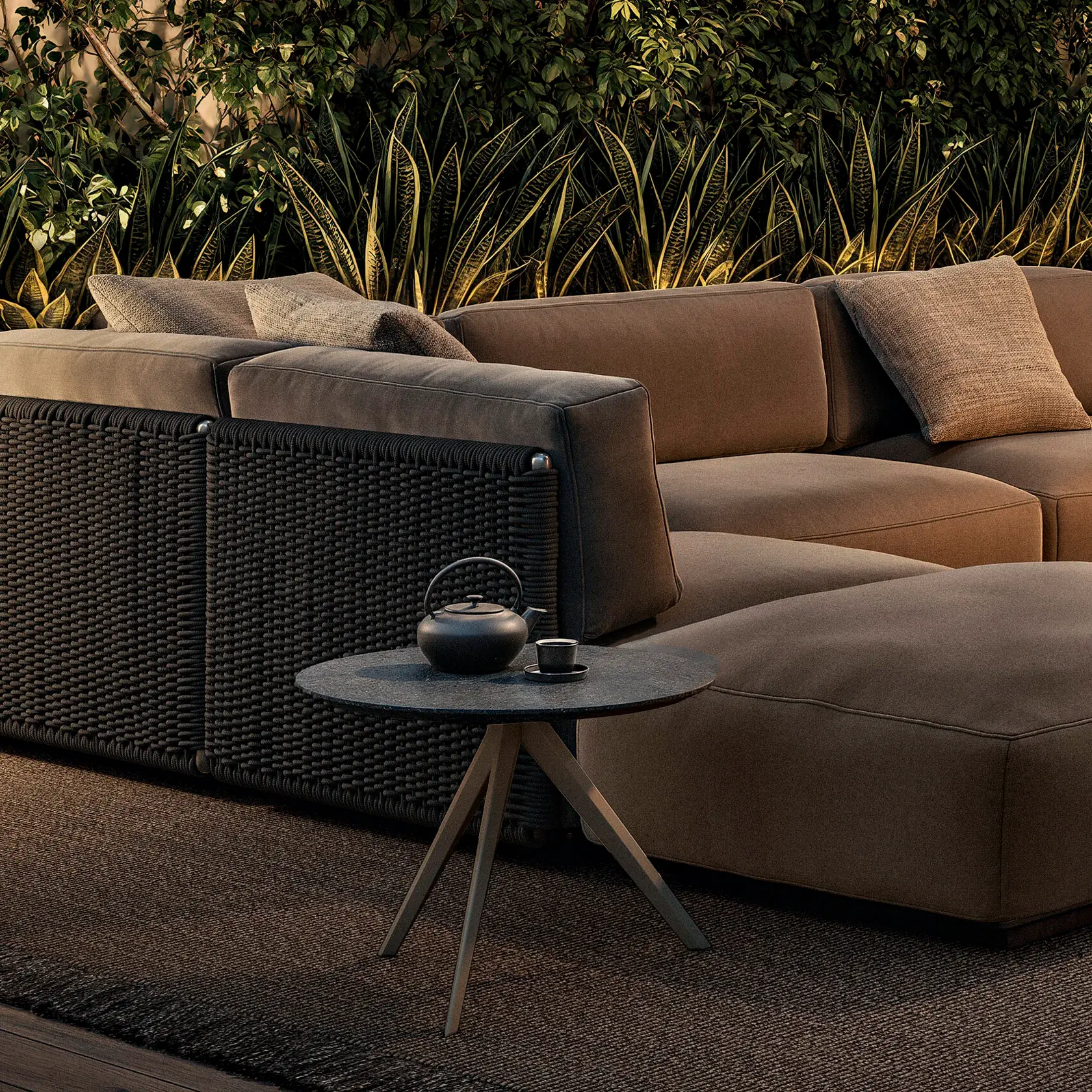 0238K0_ZEFIROOUTDOOR_COFFEETABLE Mesita Zefiro Outdoor - Flexform