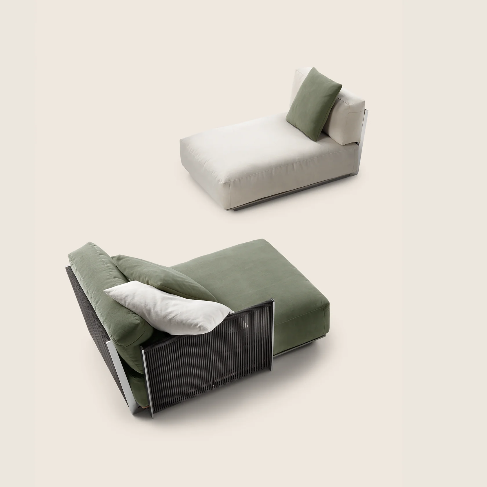 0253F3_VULCANO_DAYBED_SET_03 Tumbona Vulcano - Flexform