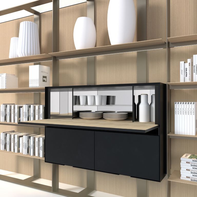 Librería Flat.C Frame – B&B Italia (5) Libreria-Flat.C-Frame- BB-Italia