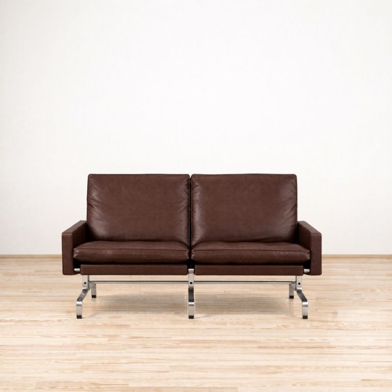 Sofá PK312 Embrace Chocolate – Fritz Hansen (1) Sofá PK31/2 Embrace Chocolate - Fritz Hansen