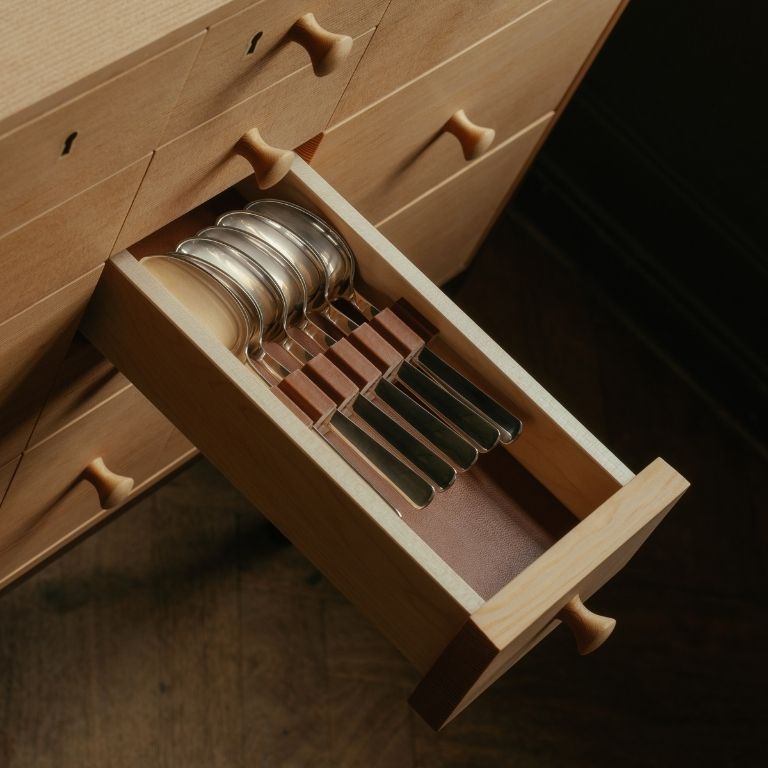 silverware cabinet finn juhl cajones cuero kay bojesen silverware cabinet finn juhl cajones cuero kay bojesen