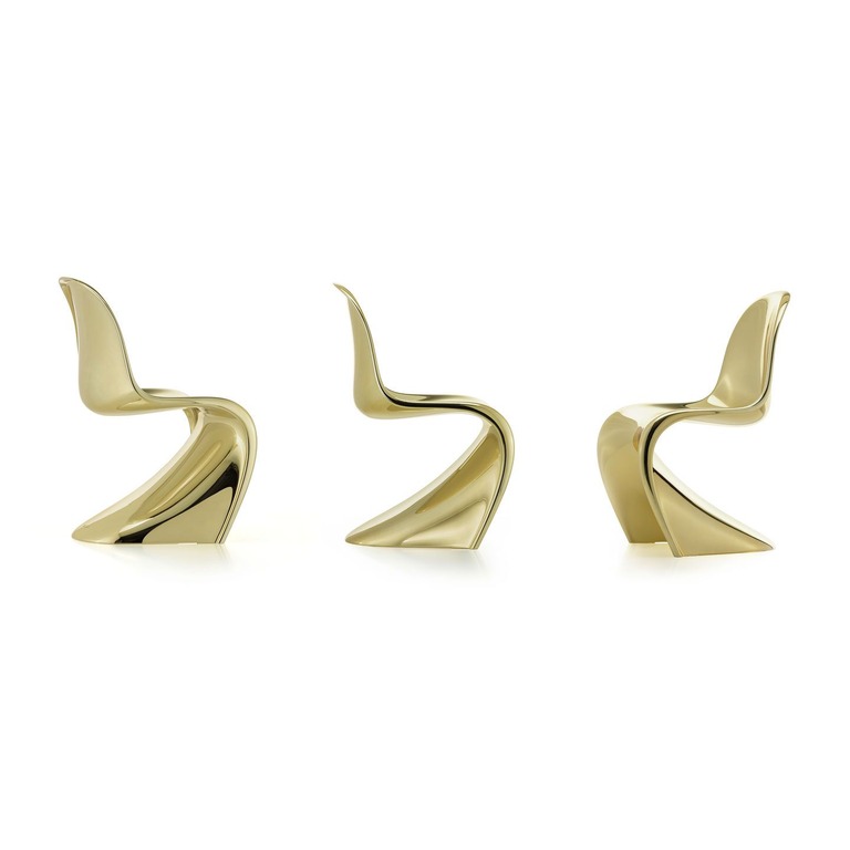 silla panton gold